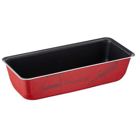 TEFAL Moule à cake Nutella J0687202 26cm rouge et noir Cdiscount Maison