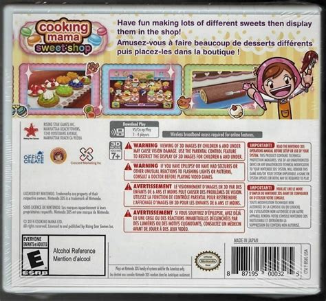 Cooking Mama Sweet Shop 3ds Brand New Factory Sealed Us Version