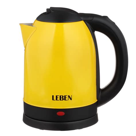 Чайник электрический LEBEN, 2,0 л, 1800Вт, металл, 220-240В купить на ...
