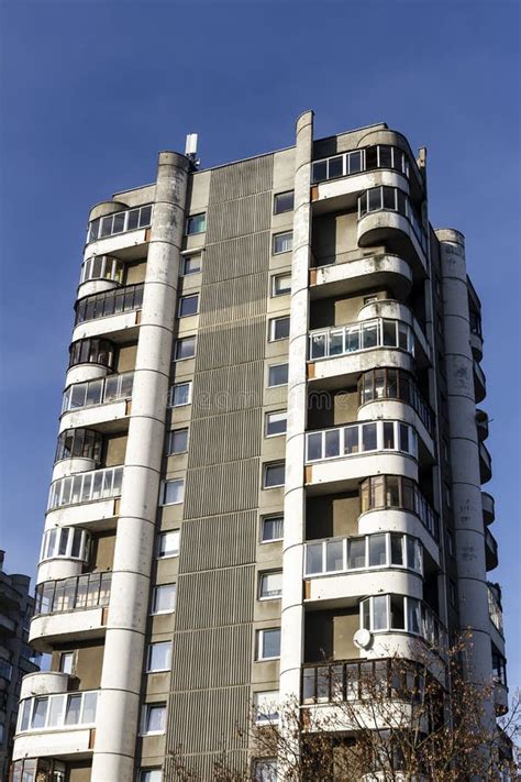 Soviet Concrete Stairs In An Apartment Building Stock Photo Image Of