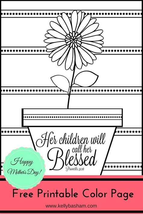 Free Printable Adult Coloring Page With Inspirational Bible Verse Perfect For Mother