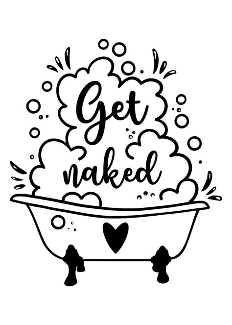 GET NAKED TUB FUNNY Poster Picture Metal Print Paint By Atomic