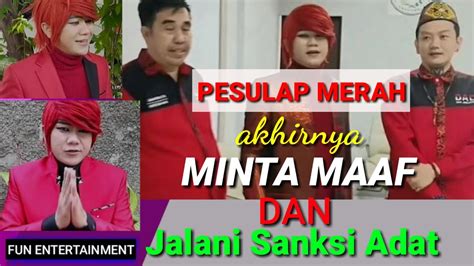 Kabar Viral Pesulap Merah Akhirnya Minta Maaf Dan Jalani Sanksi Adat