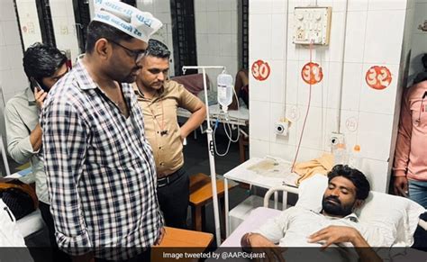 Arvind Kejriwal Claims Bjp Men Beat Up Aap Gujarat Workers Shares Video