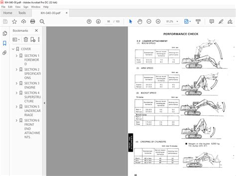 Hitachi Hydraulic Excavator Uh261 Serviceman Handbook Manualkm040 00