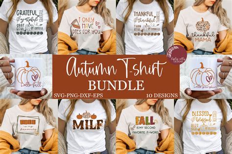 Fall SVG Bundle-Autumn SVG T-shirt SVG Bundle - So Fontsy