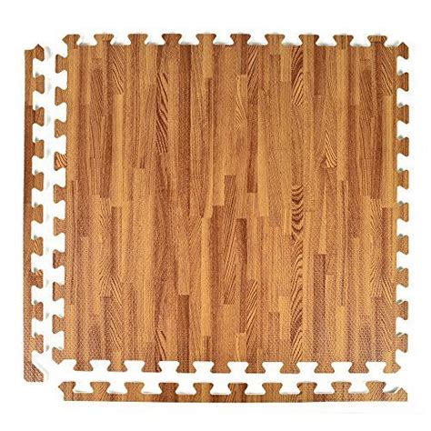 Greatmats Wood Grain And Cork 2 Ft X 2 Ft X 5 Inch Interlocking Foam