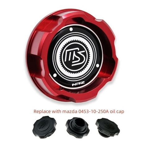 Red Aluminum Engine Oil Cap For Mazda Rx Rx Miata Protege