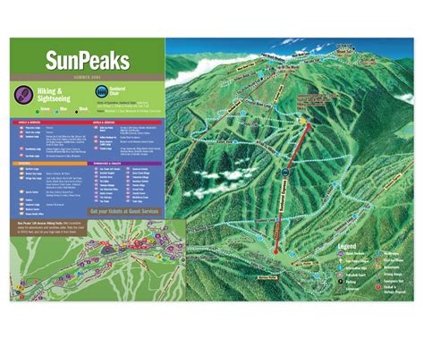 Sun Peaks Summer Trails Map Brochure | Chris Young Design, Art Director ...