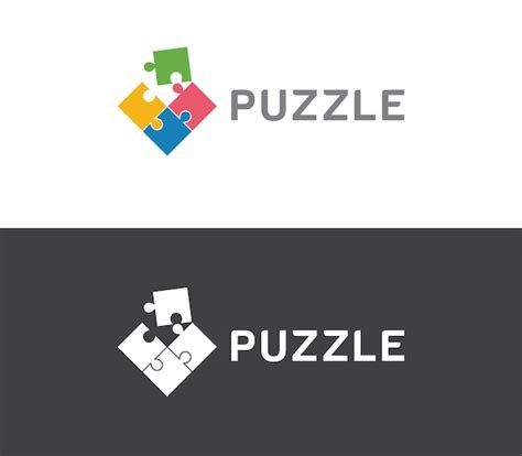 Premium Vector Stylish Puzzle Logo Design Template