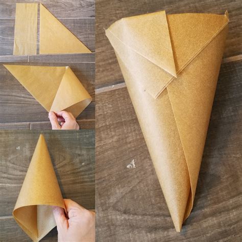 Diy Hand Folded Parchment Paper Piping Bag Zenlogy