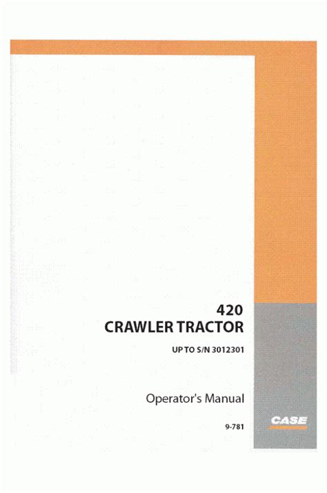 Case Operator S Manual