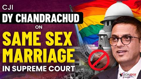 CJI DY Chandrachud On Same Sex Marriage Supreme Court S Judgement On