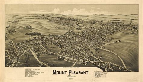 Historic Map - Mount Pleasant, PA - 1900 | World Maps Online