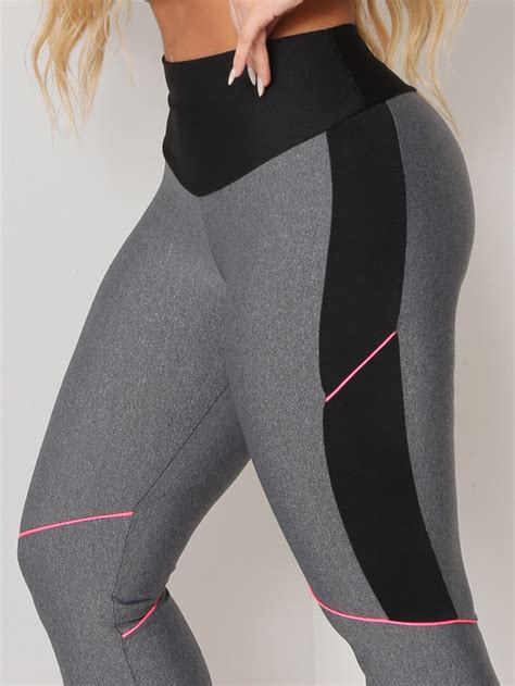 Legging Esportivo De Feminino Para Academia Cinza Shein Brasil