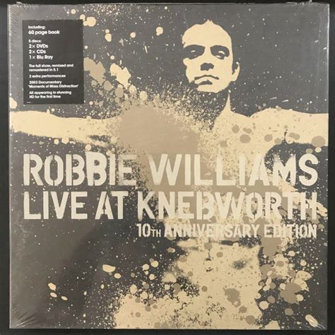 10th Anniversary Deluxe Robbie Williams Live At Knebworth 2CD 2DVD