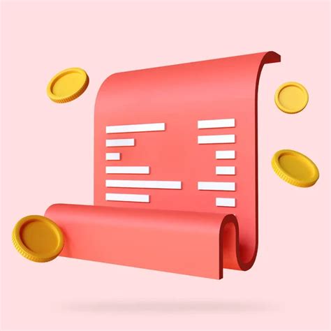 Paper Financial Bill Of Transaction Receipt Payment Icon Digital