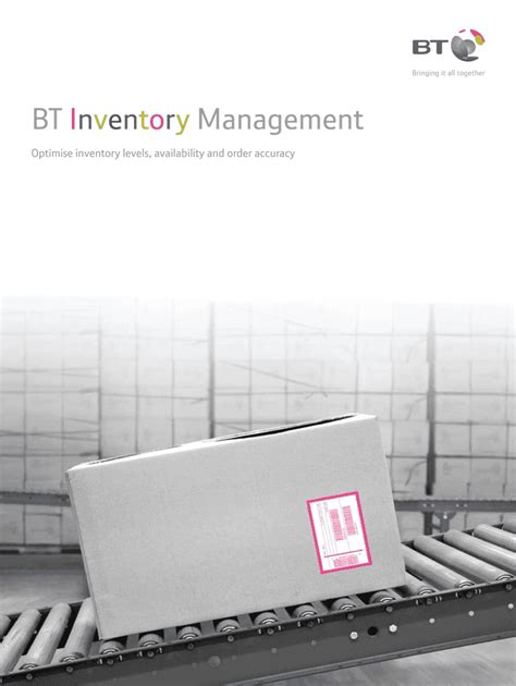 Fillable Online BT Inventory Management Fax Email Print PdfFiller