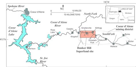 Map Of Coeur D Alene - Maping Resources