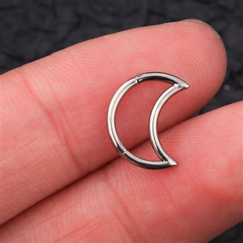 Aggregate Crescent Moon Daith Earring Esthdonghoadian