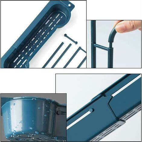 Alwaysh Sink Drain Rack Telescopic Sink Rack Storage Drain Basket