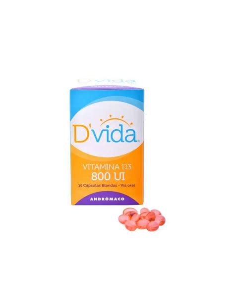 DVida Vitamina D3 800 UI X 35 Capsulas Blandas EcoFarmacias