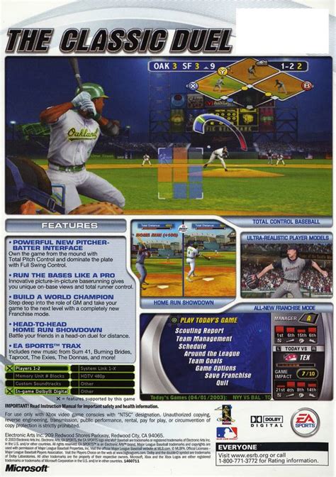 Picture Of Mvp Baseball 2003 Xbox