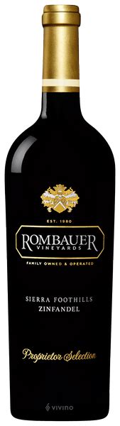 2017 Rombauer Vineyards Zinfandel Proprietor Selection Sierra Foothills