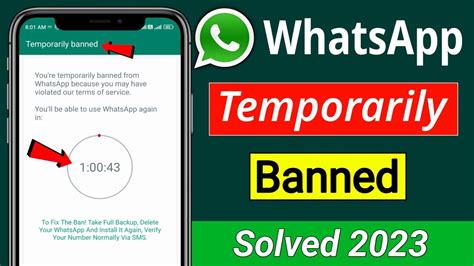 Temporarily Banned Whatsapp Solution Whatsapp Temporarily Banned