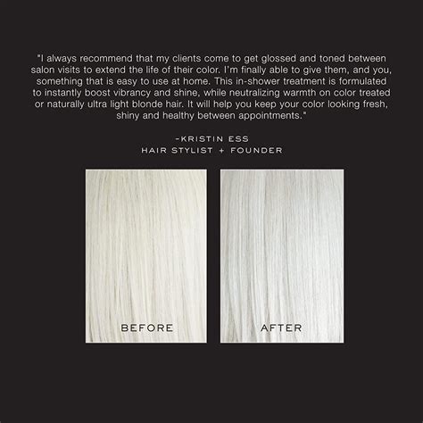 Kristin Ess Platinum Icy Translucent Ash Hair Gloss - The One Signature