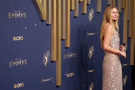 Justine Lupe Frees The Nipple At The Emmys In A Silver Mirrored Naked Dress