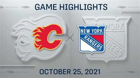 NHL Highlights Flames Vs Rangers Oct 25 2021 YouTube