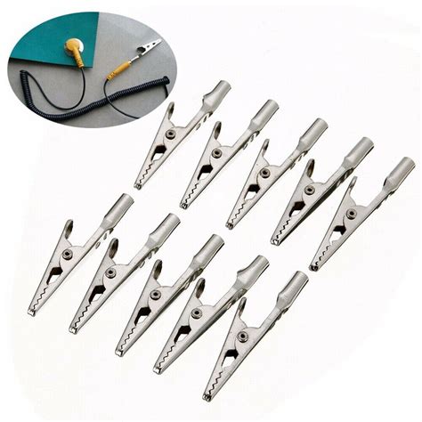 Pcs Single Prong Iron Alligator Clips W Teeth Aligator Clip Test Ebay