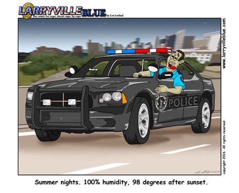 Larryville Blue Police Comic Summer Nights