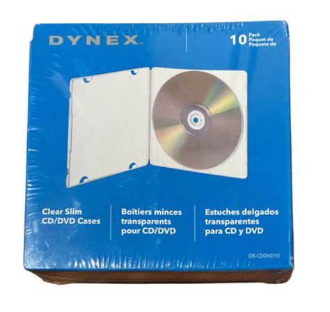 Dynex DXCDDVD10 CD And DVD Cases Clear 10 Pack For Sale Online EBay