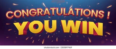 win golden text fire flying stock vector royalty