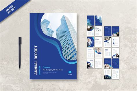 Creative And Modern Annual Report Template Designs Entheosweb