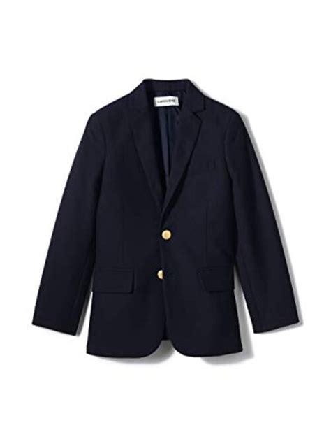 Buy Lands End School Uniform Boys Tailored Fit Hopsack Blazer Online