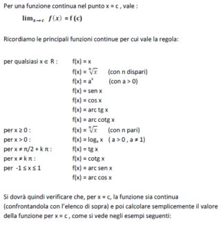 Limite Delle Funzioni Continue Esercizi Risolti Di Matematica