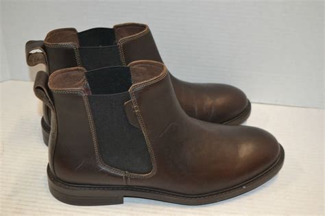 Dunham Mens Graham Dun Chelsea Leather Ankle Boot 9 2e Chocolate Brown 165 Ebay