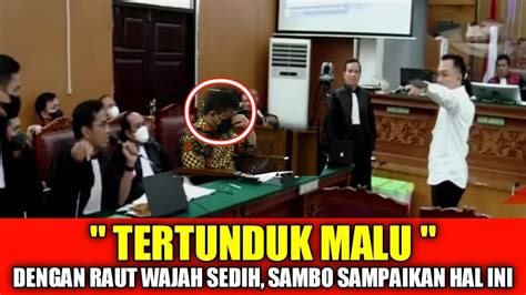 Momen Langka Terekam Ketika Ferdy Sambo Sampaikan Hal Mengejutkan