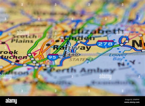 Rahway new jersey map hi-res stock photography and images - Alamy