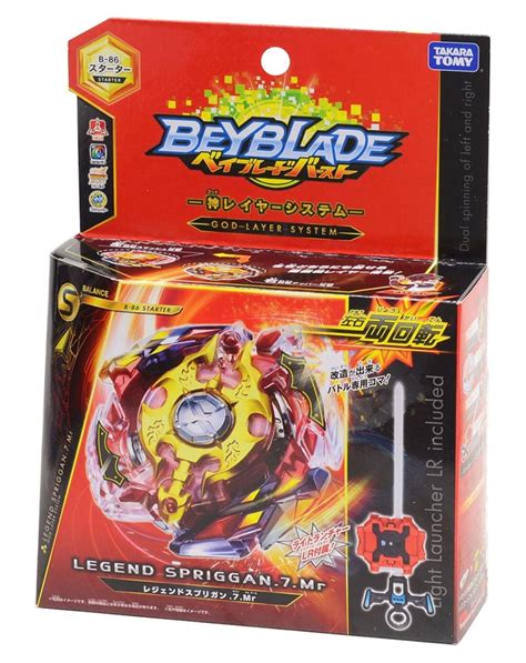 Beyblade Burst Takaratomy B 86 Legend Spriggan Spin Top W Light Lr Launcher