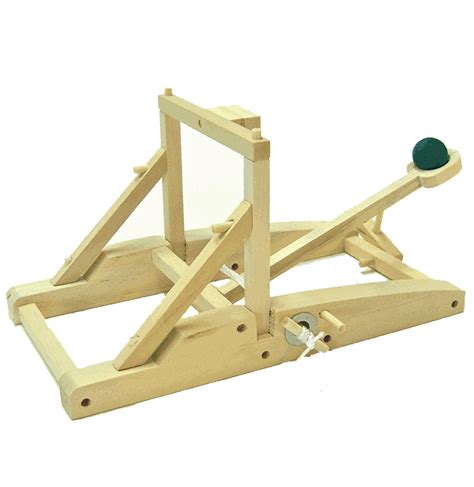 DIY Wooden Catapult Model to build - Funique - Science games, toys and material online ...