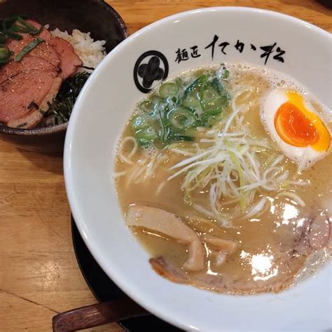 『煮干し香るらぁ麺並720円、鴨の炙り丼390円』麺匠たか松 本店のレビュー ラーメンデータベース