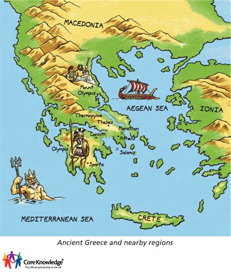 Ancient Greece Map Worksheet Labeled