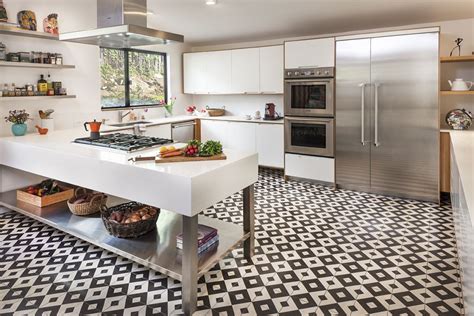 Black And White Kitchen Floor Tile Ideas Flooring Ideas