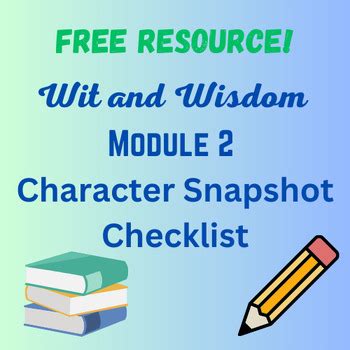 Wit And Wisdom Module 2 Snapshot Checklist By Ms Bees Hive TPT