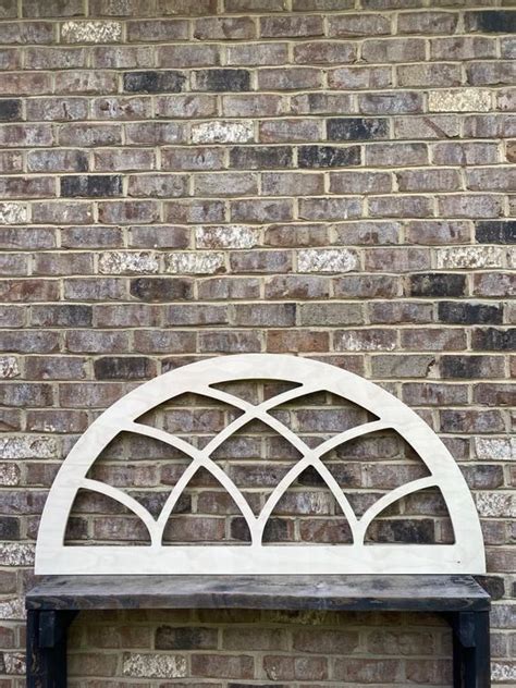 Large Half Arched Window Frame Farmhouse Frame Faux Arch Etsy In