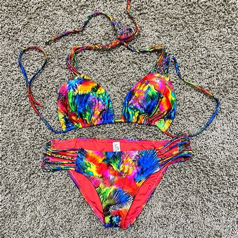 Luli Fama Mundo De Colores Bikini M Full Bottom Xl Ha Gem